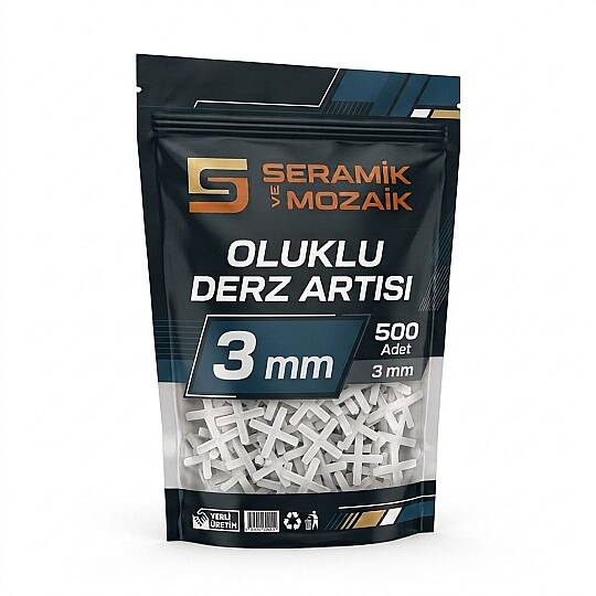 3 mm Seramik ve Fayans Derz Artısı (500'lü Paket)