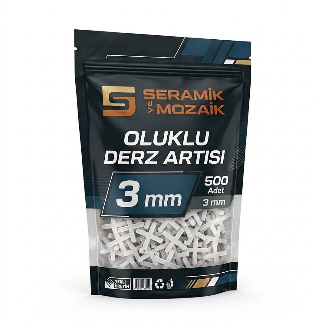 3 mm Seramik ve Fayans Derz Artısı (500'lü Paket) - 1