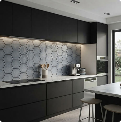 ARTISAN HEXAGON SMOKE GLOSSY