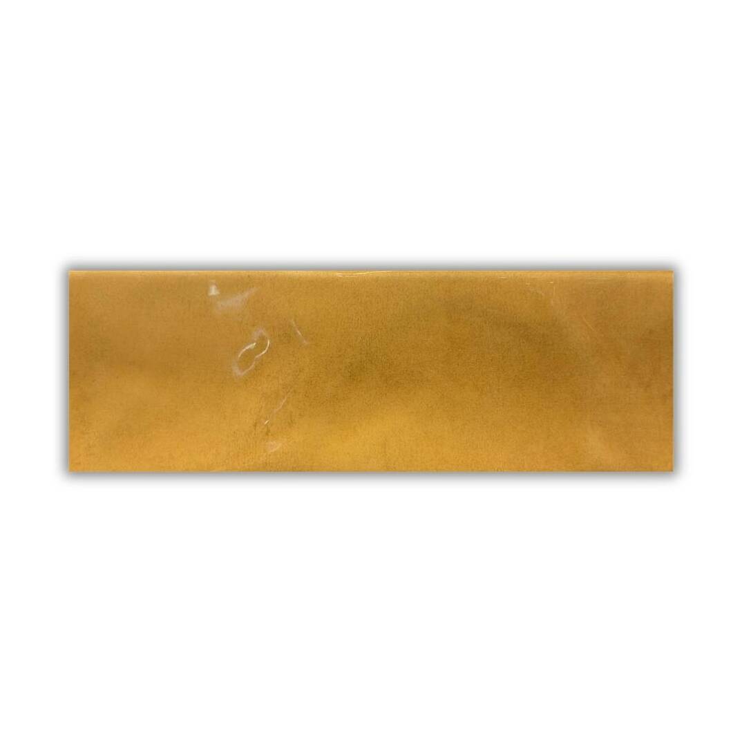 Abacus Bumpy Sarı (Yellow) Parlak Duvar Seramiği 10x30 cm - 1