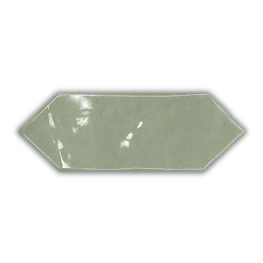 Abacus Edge Bumpy Açık Yeşil (Light Green) Parlak Duvar Seramiği 10x30 cm