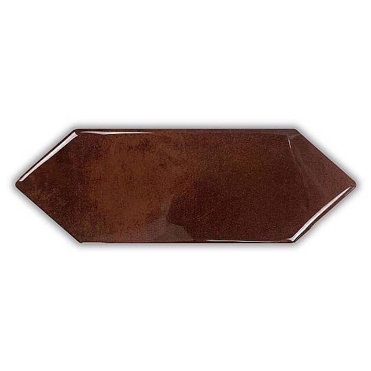Abacus Edge Bumpy Bronz (Bronze) Parlak Duvar Seramiği 10x30 cm