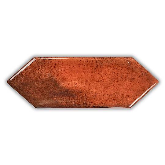 Abacus Edge Bumpy Tarçın (Cinnamon) Parlak Duvar Seramiği 10x30 cm
