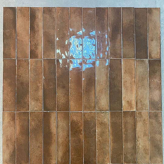 Kraft Balkabağı (Pumpkin / Cotto) Parlak Duvar Seramiği 7.5x30 cm (2)