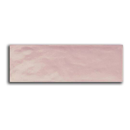 Kraft Bumpy Pembe (Rose) Parlak Duvar Seramiği 10x30 cm