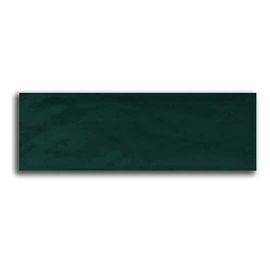 Kraft Bumpy Petrol Yeşili (Verde) Parlak Duvar Seramiği 10x30 cm