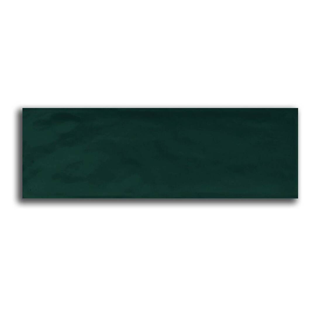 Kraft Bumpy Petrol Yeşili (Verde) Parlak Duvar Seramiği 10x30 cm - 1