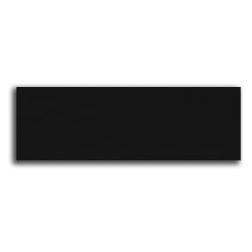 Kraft Bumpy Siyah (Black) Parlak Duvar Seramiği 10x30 cm - 1