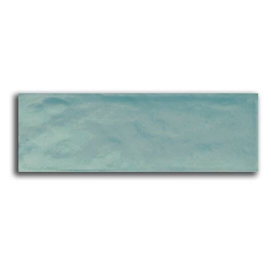 Kraft Bumpy Turkuaz (Aqua) Parlak Duvar Seramiği 10x30 cm