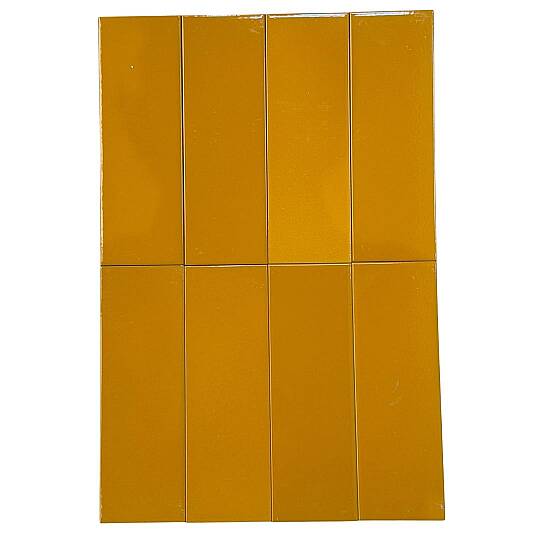 Turuncu (Orange) El Yapımı Duvar Seramiği 10x30 cm (3)
